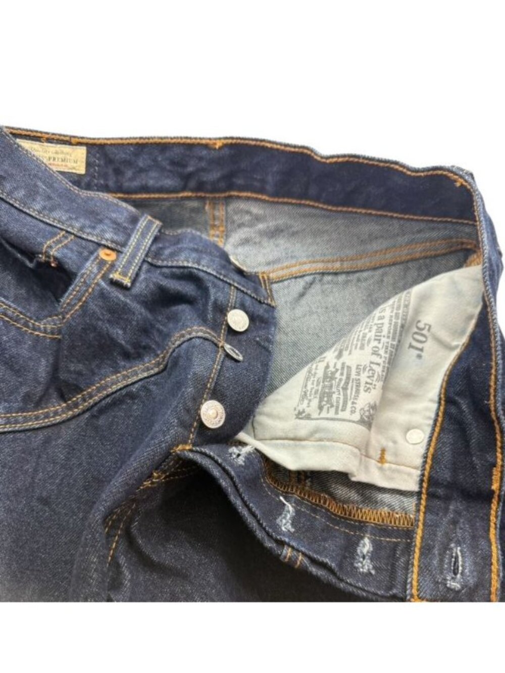 Levi's Women's 501 90s Western Jeans Button Fly Dark Indigo Classic Size W27xL30 - Picture 8 of 15